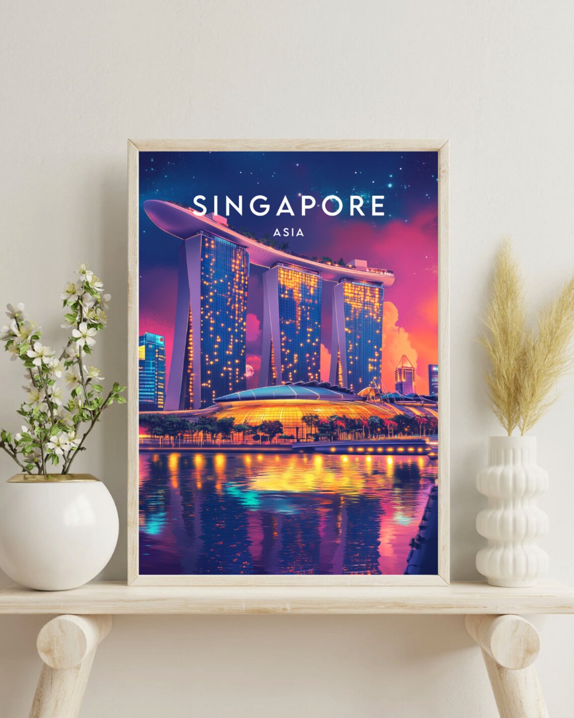 Singapore Asia Wall Art Travel Poster - Image 4