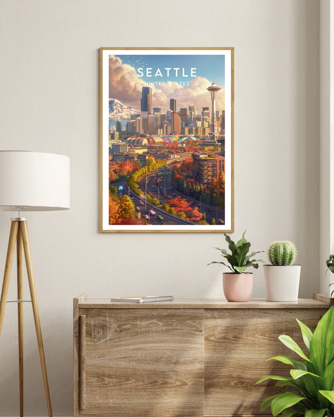 Seattle Travel Poster, Washington United States - Image 3