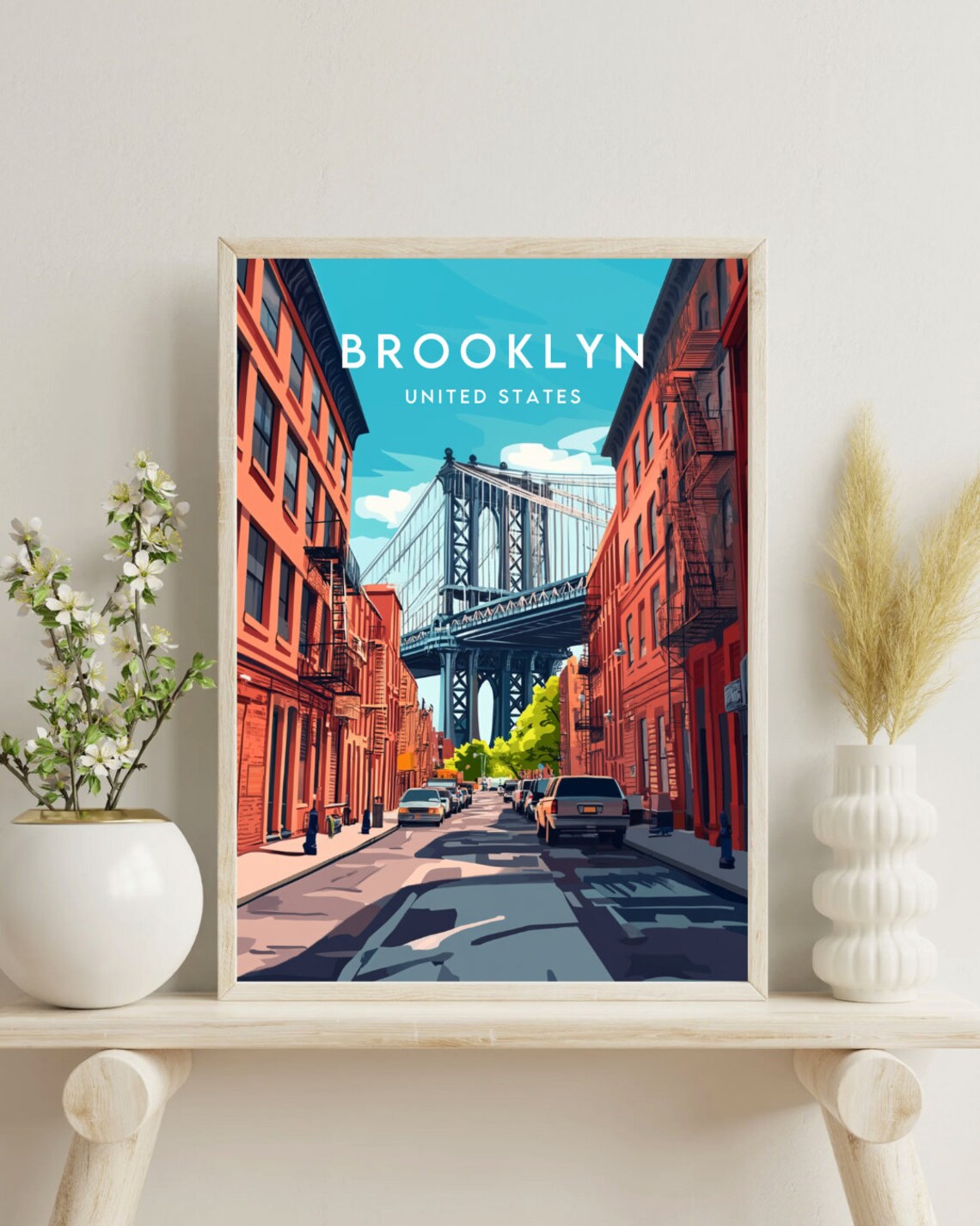 Brooklyn Travel Poster, United States New York - Image 4