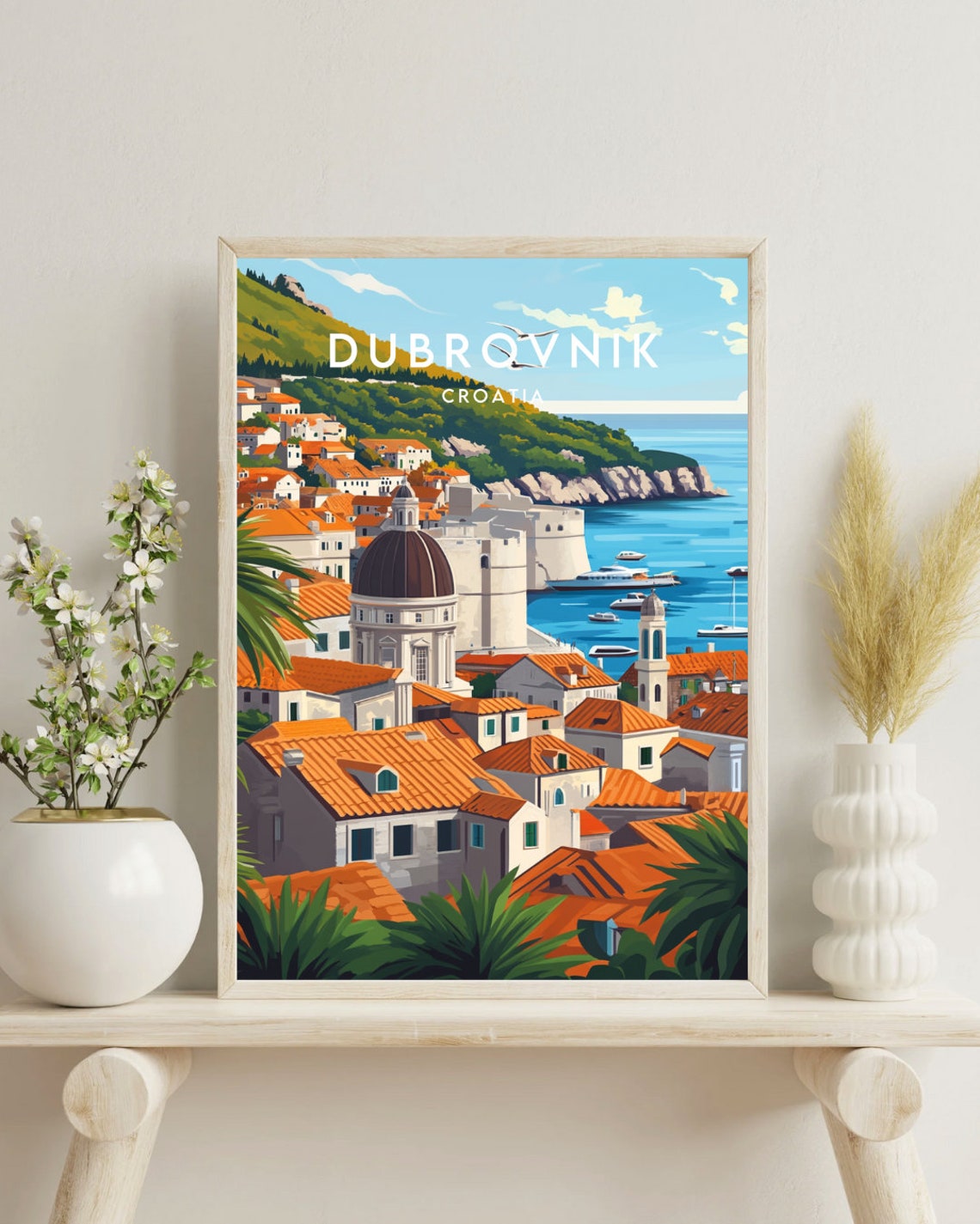 Dubrovnik Travel Print Croatia Dubrovnik Poster Croatia Poster Travel Wall Art Croatia Print Croatia Dubrovnik Europe Croatian - Image 4