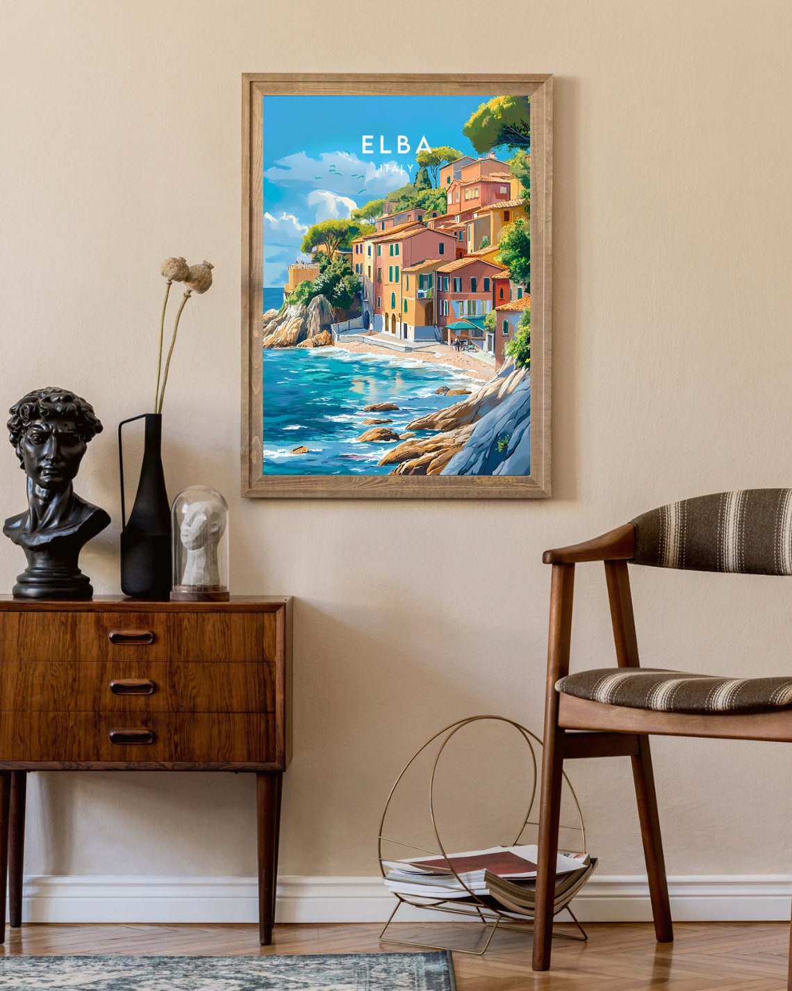 Elba Travel Print Italy Elba Poster Italy Poster Travel Wall Art Italy Print Italy Wall Art Europe Elba Print Italian Elba Art - Image 2