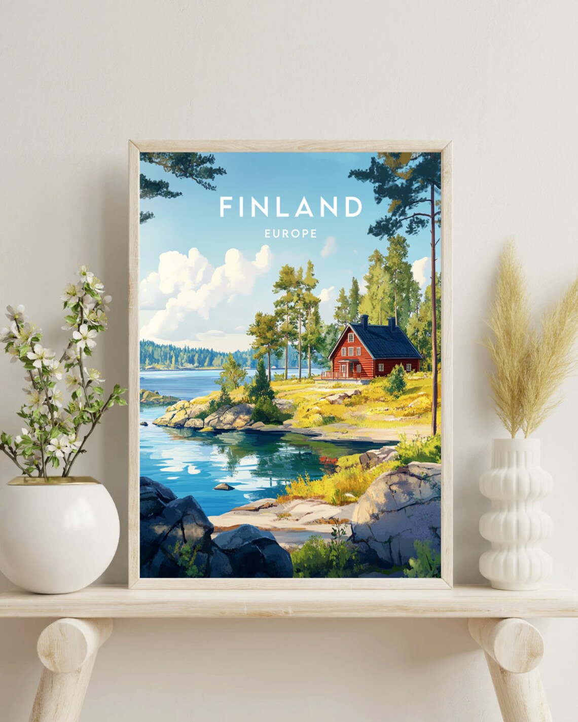Finland Travel Poster, Europe and Helsinki - Image 4