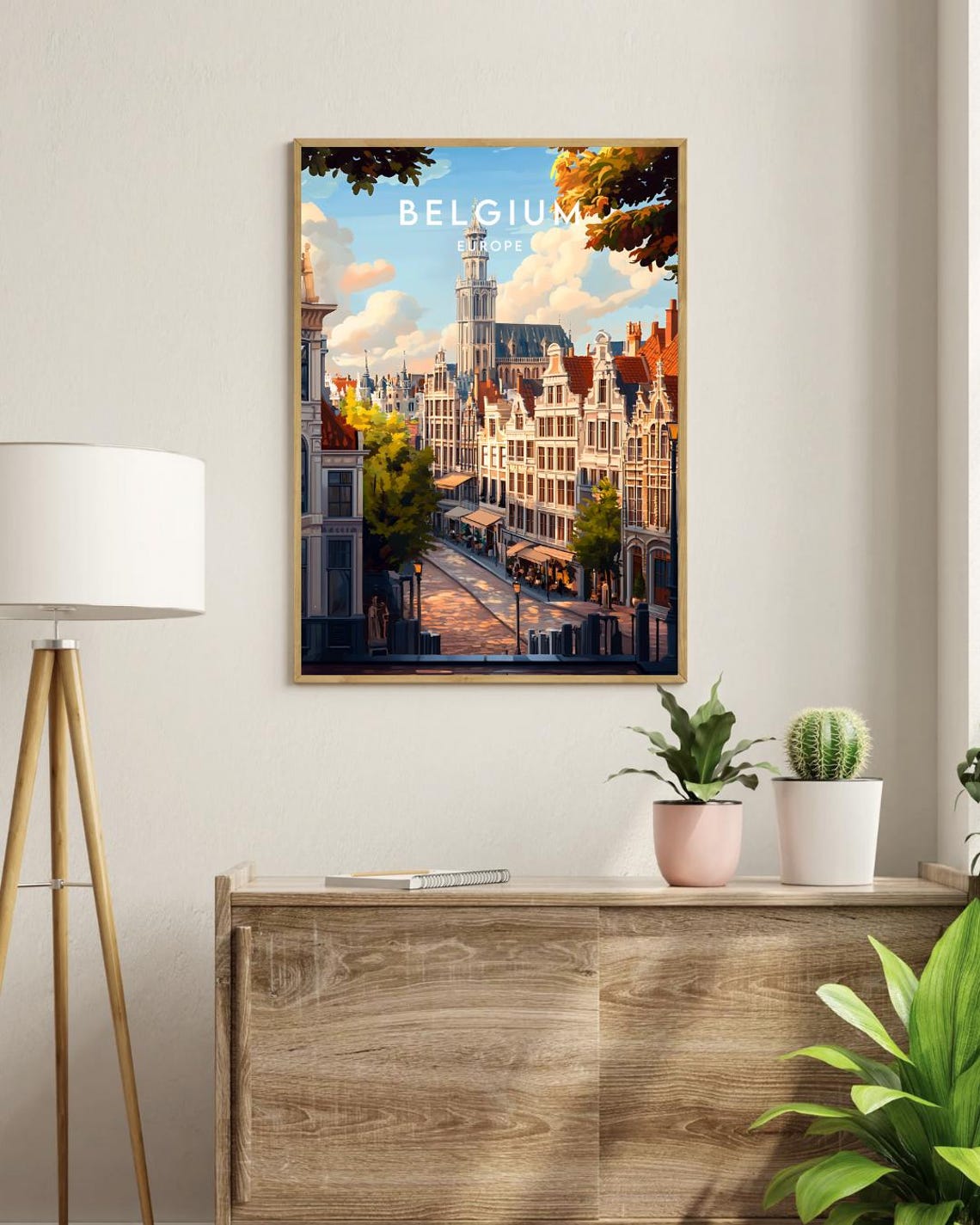 Belgium Travel Print Europe Europe Poster Belgium Poster Travel Wall Art Belgium Print Belgium Europe Brussels Poster Bruges Print - Image 3