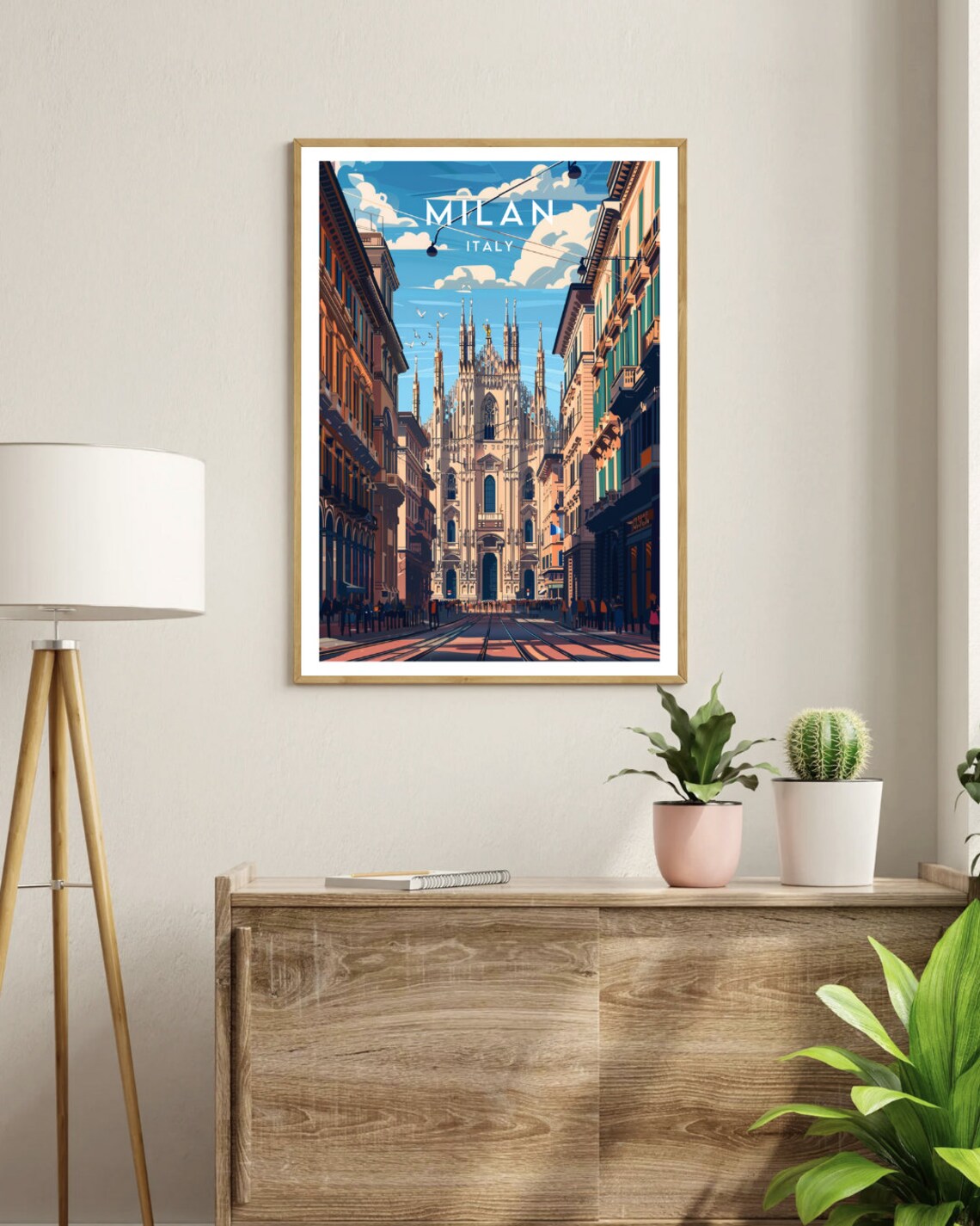 Milan Travel Poster, Italy Europe Wall Art - Image 3