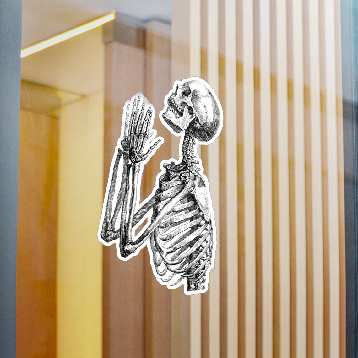 Skeleton Decal Sticker, Gothic Dark Art Poster - Image 4