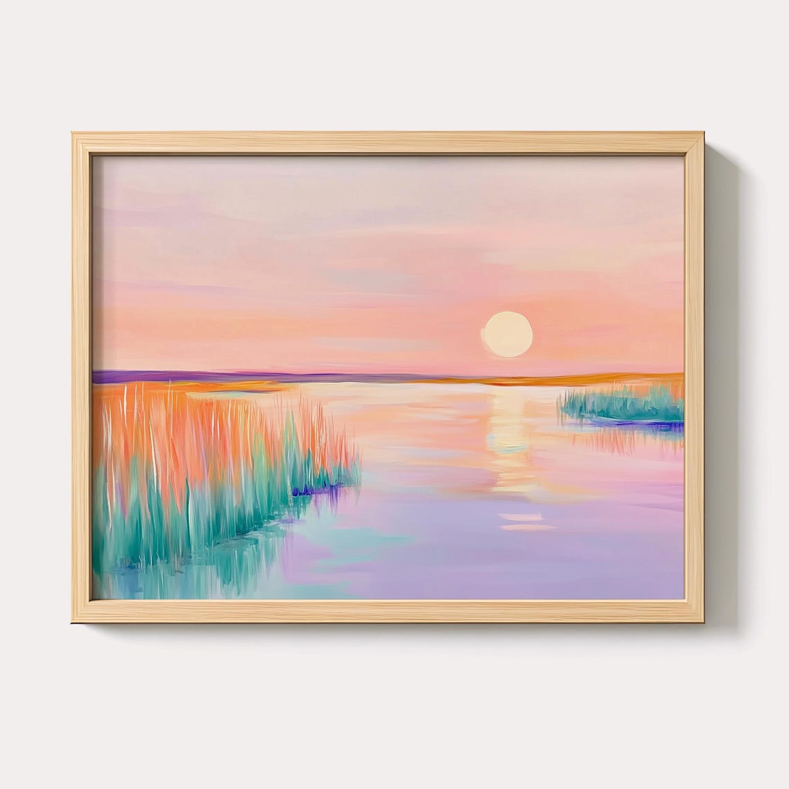 Coastal Carolina Marsh Sunset Water Reflections Nature Wall Art