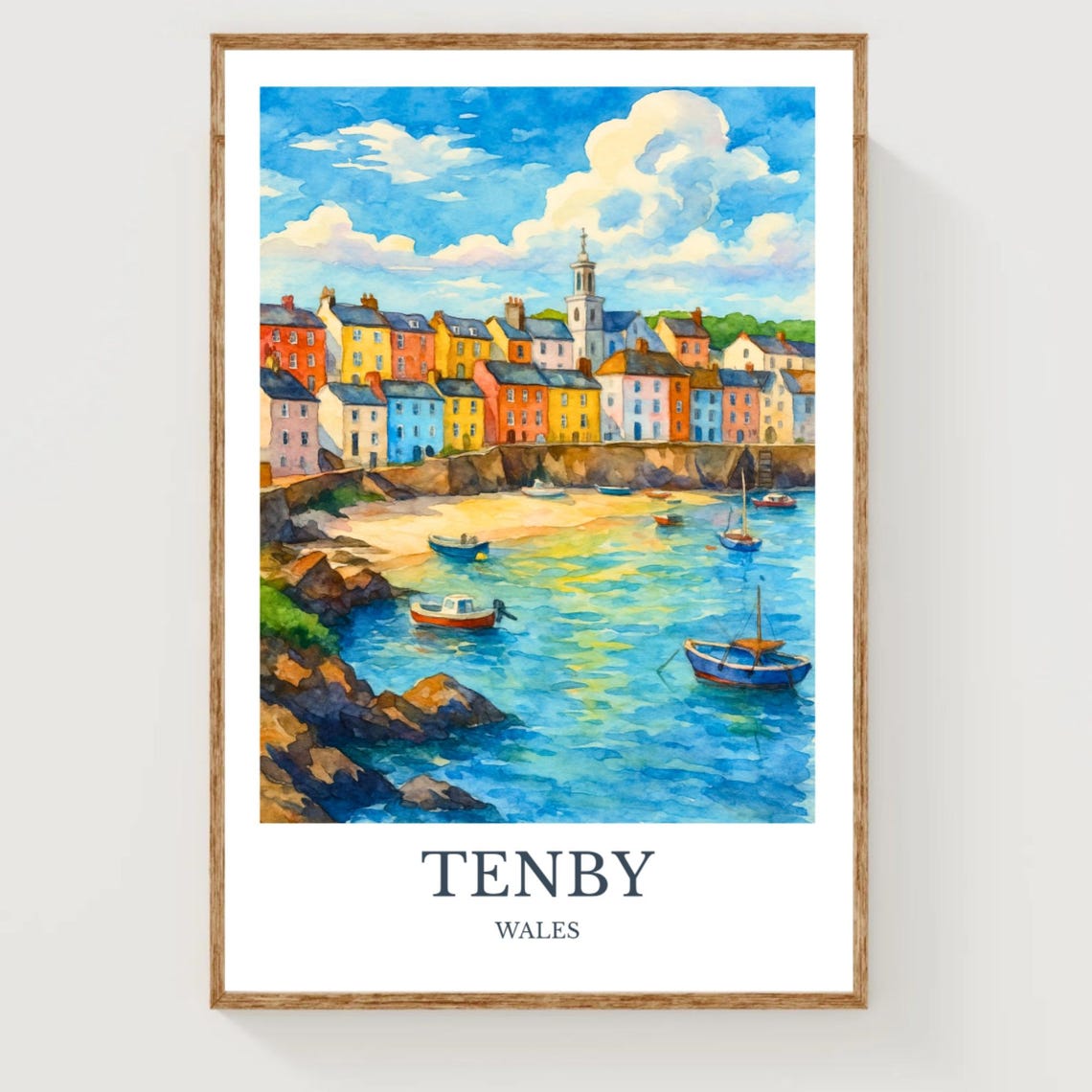 Tenby Travel Poster
