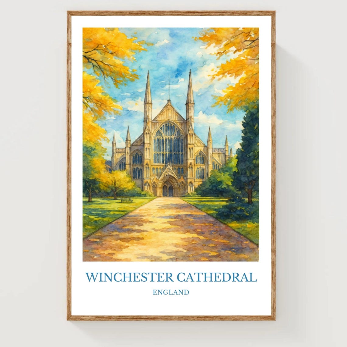 Winchester Cathedral Travel Poster