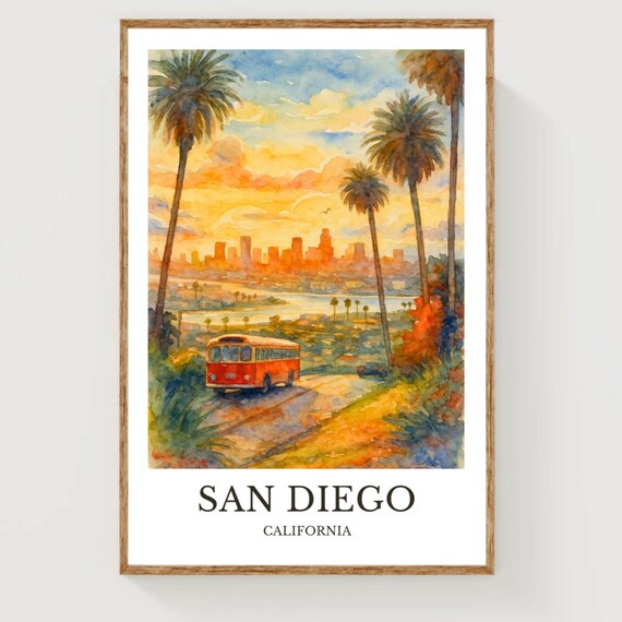 San Diego Travel Poster