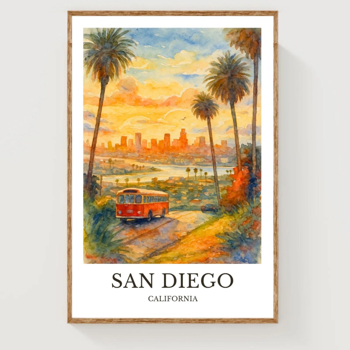 San Diego Travel Poster