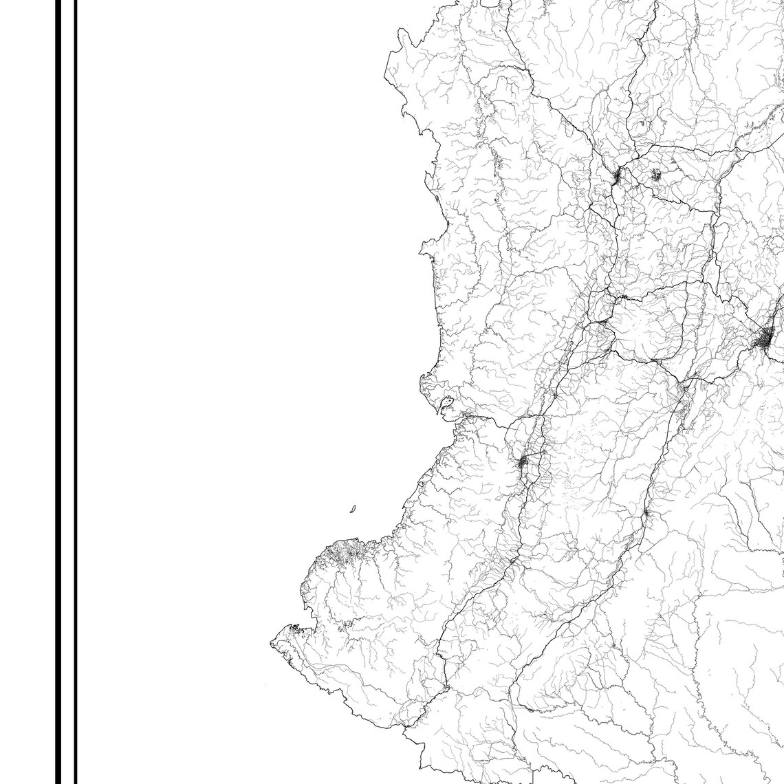 Colombia South America Country Outline Minimalist Map Poster - Image 2