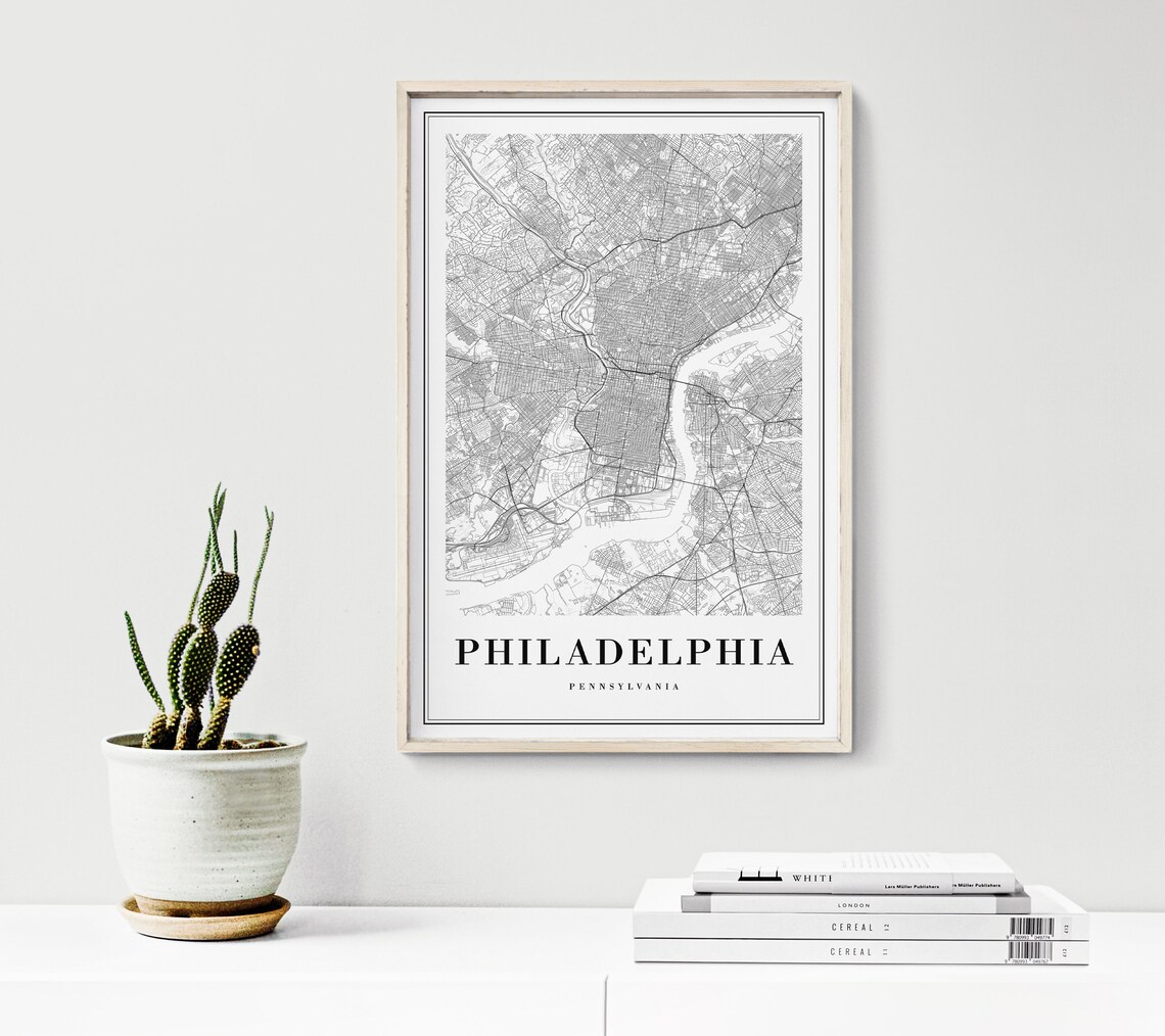 Philadelphia Map Print, Detailed City Map Poster - Image 3