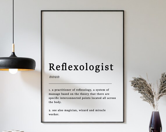 Reflexologist Quote Typography Art Print
