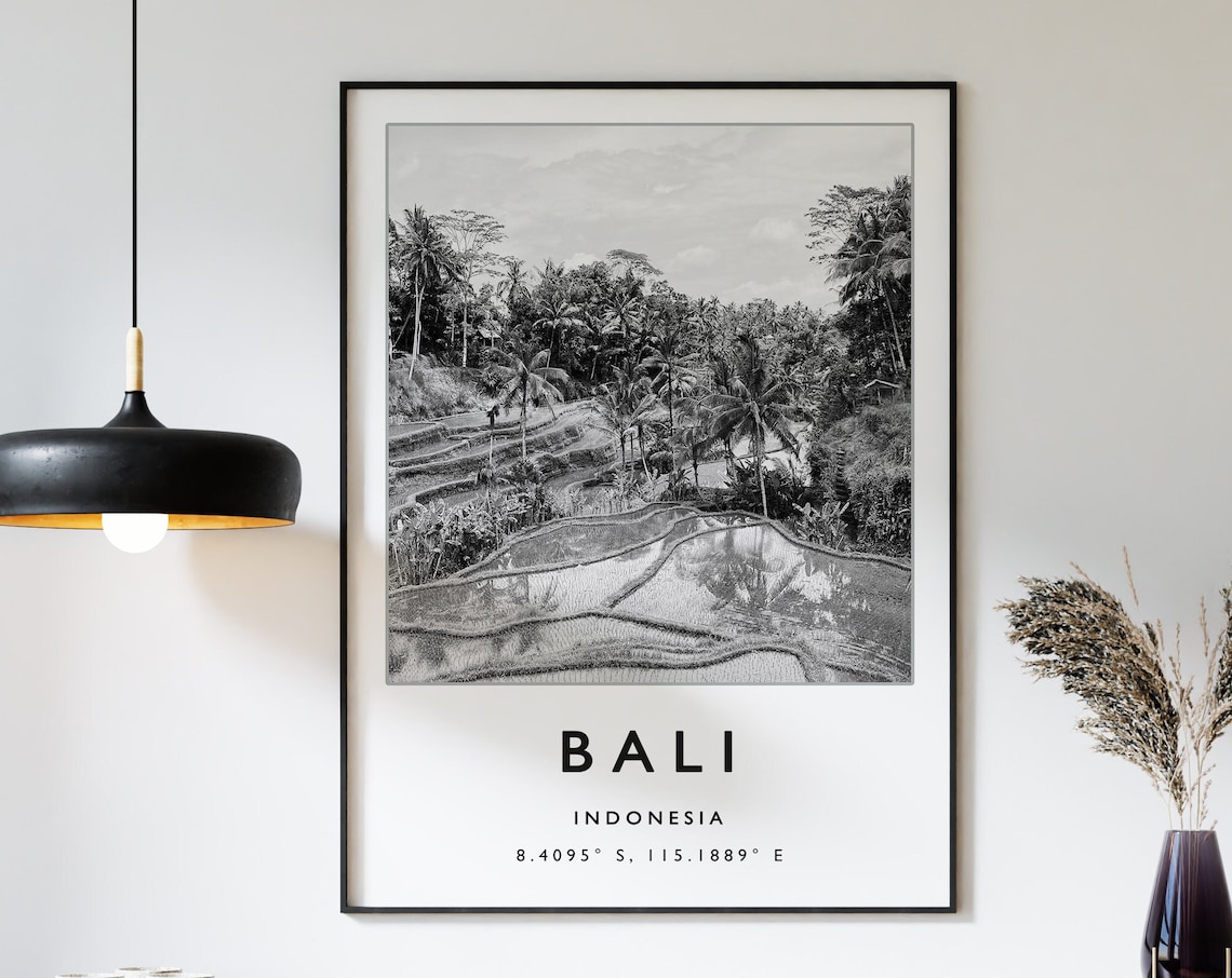 Bali Indonesia Travel Poster, Southeast Asia Travel