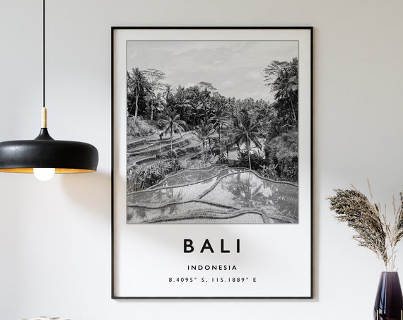 Bali Indonesia Travel Poster, Southeast Asia Travel