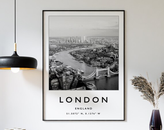 London Travel Poster, European Travel Art Print