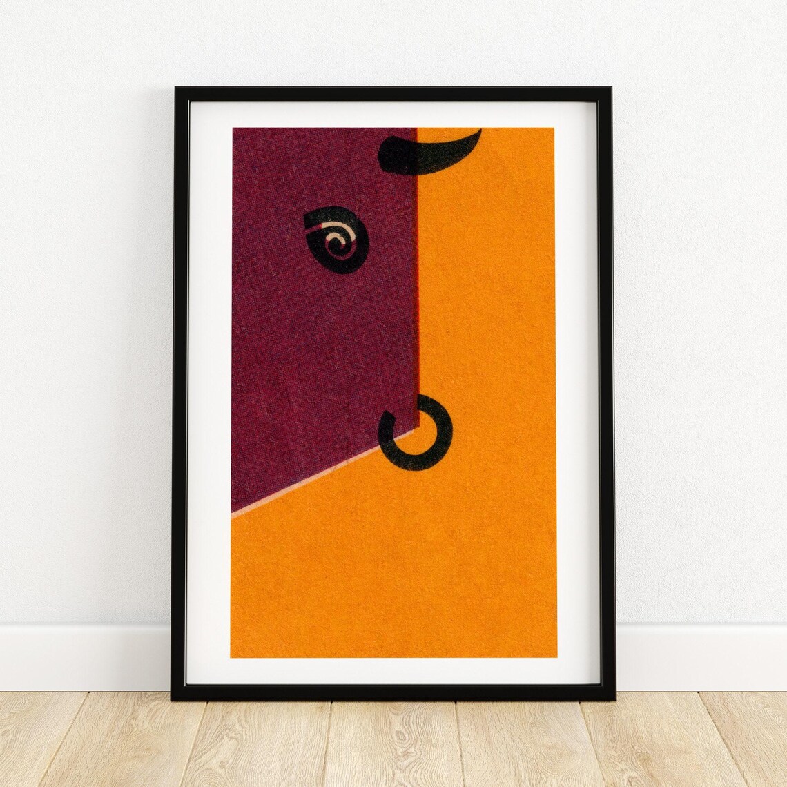 Bull Matchbox Vintage Eastern Europe Art Print