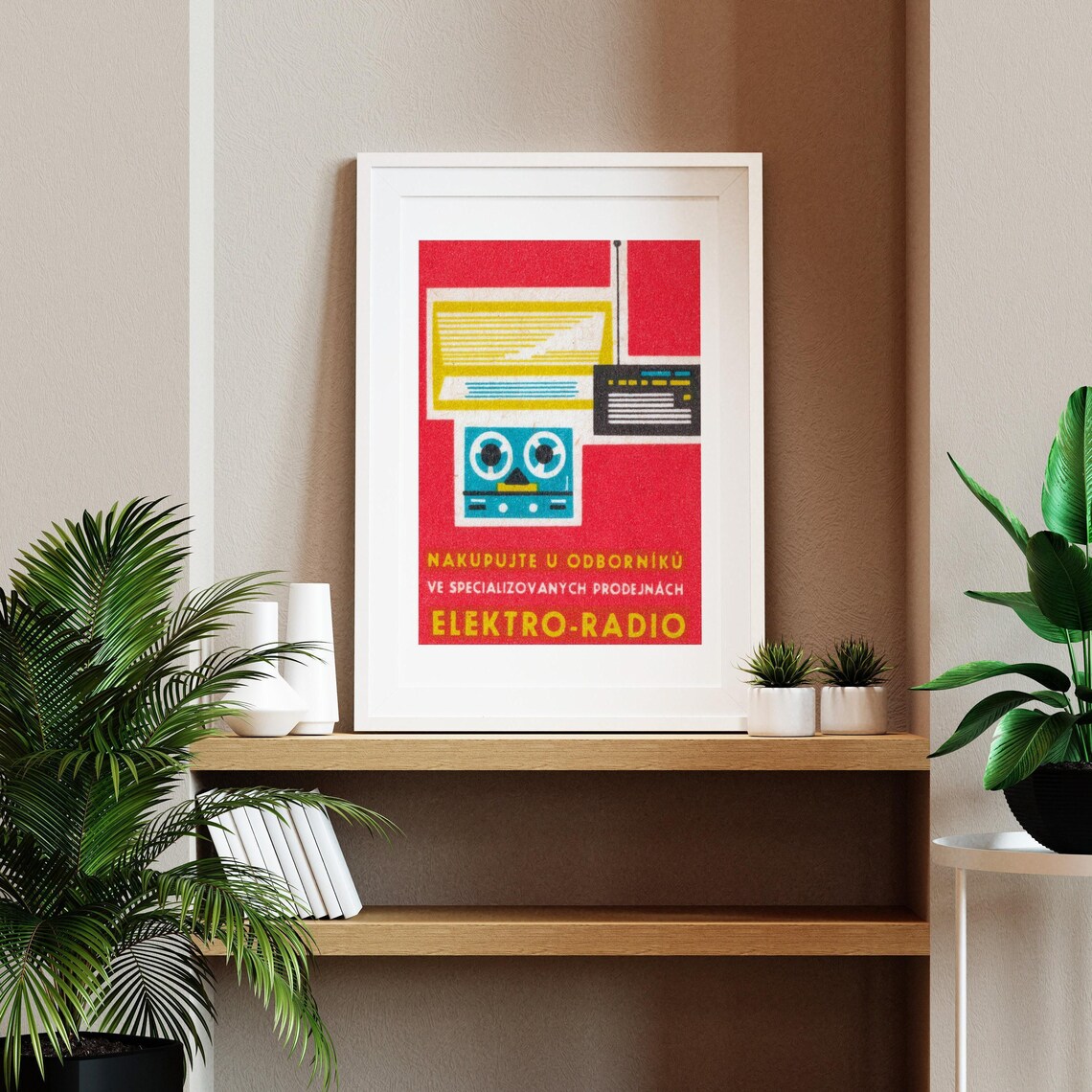 Specialized Radio Store Matchbox Vintage Poster Print - Image 2