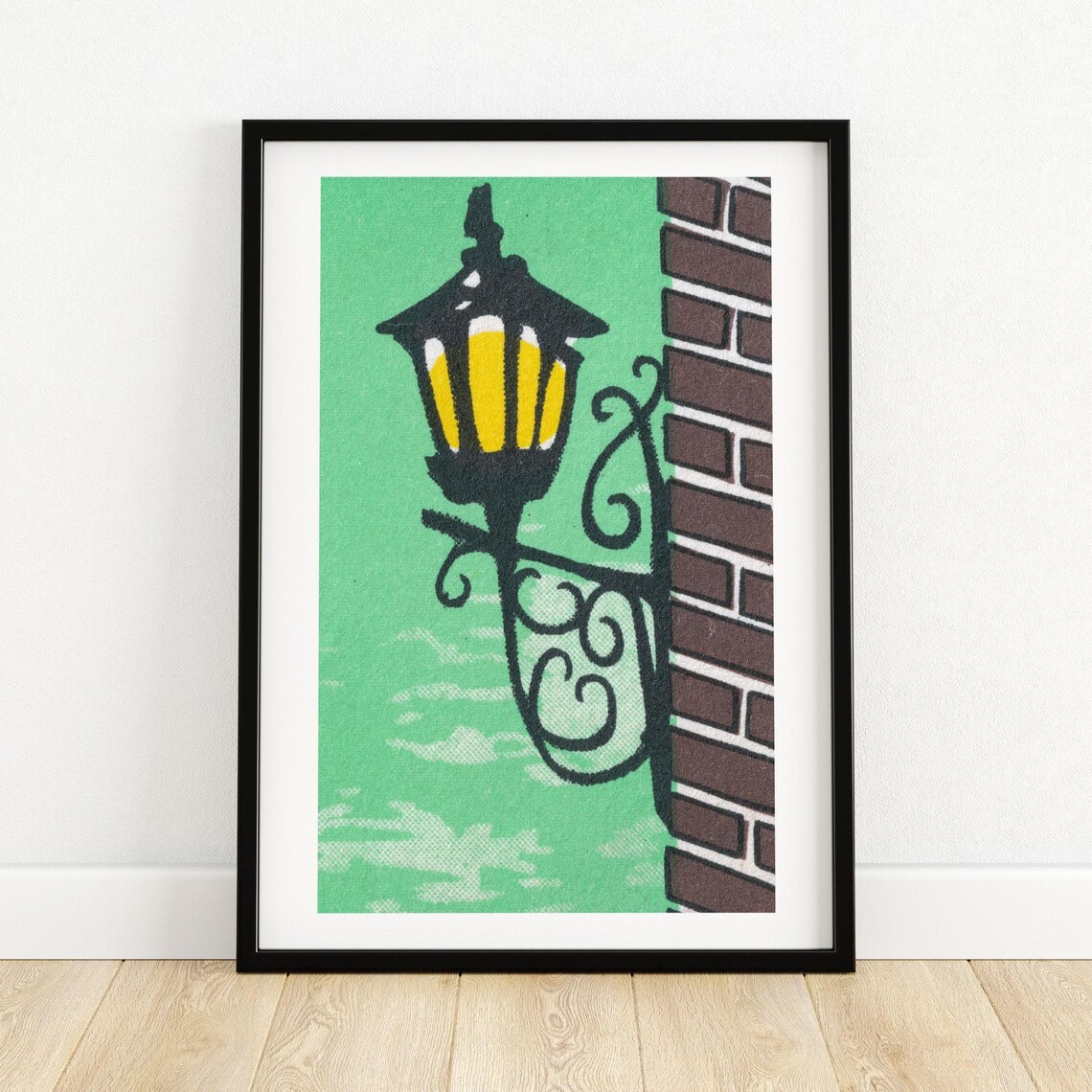 Street Light Matchbox Vintage Poster Print
