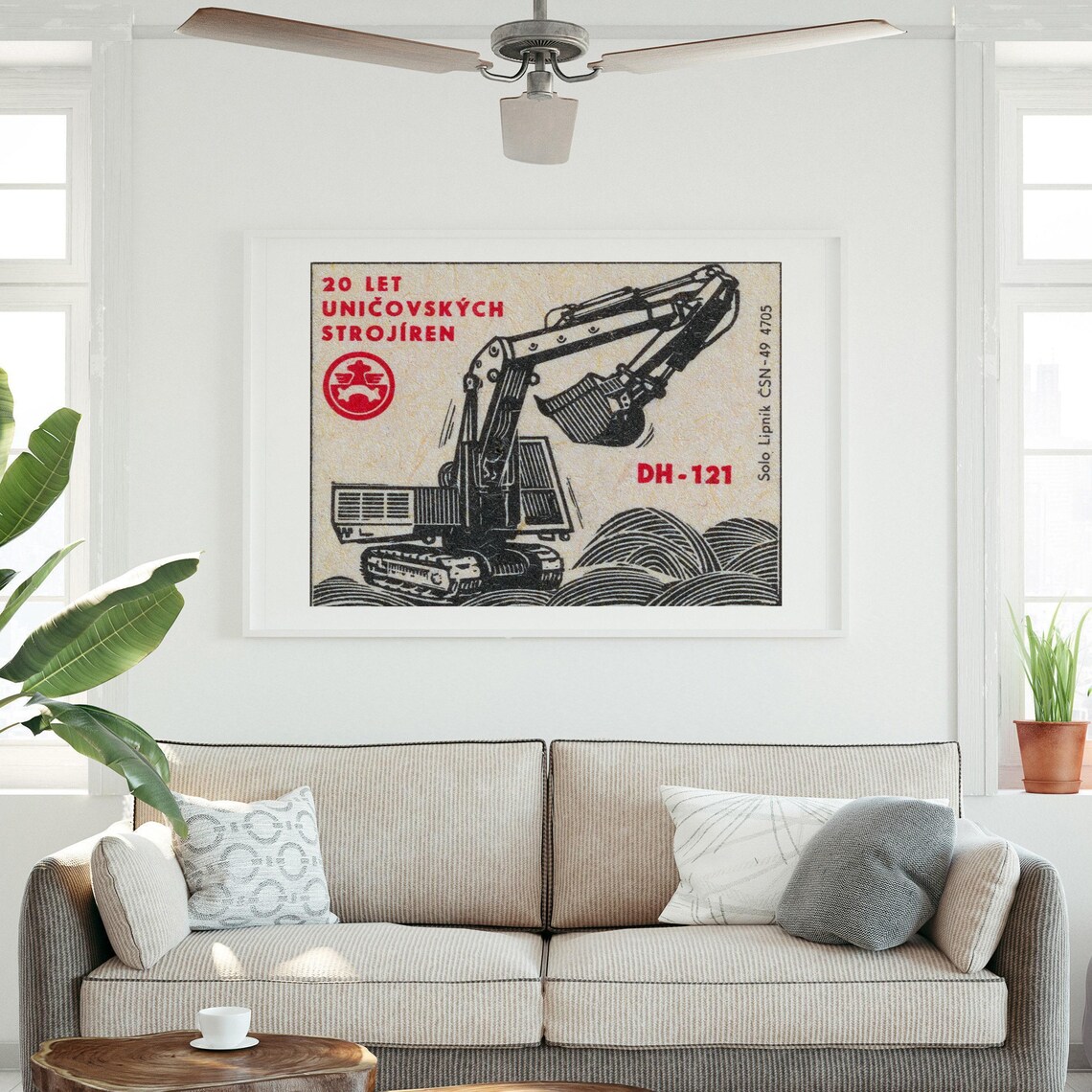 Excavator Matchbox Vintage Poster Print, Aesthetic - Image 3