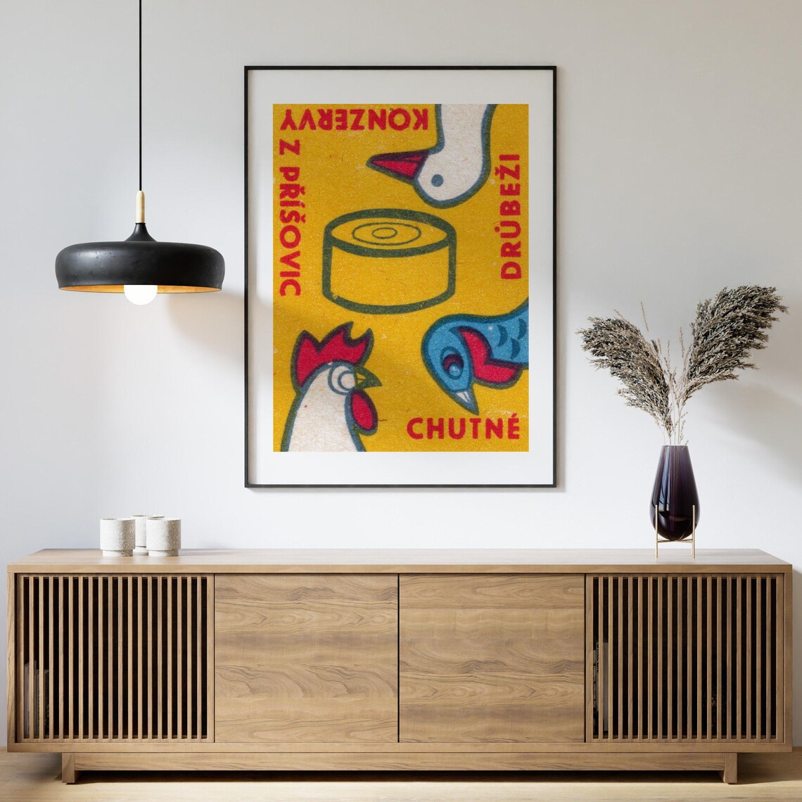 Tasty Poultry Matchbox Vintage Eastern Europe Art - Image 4