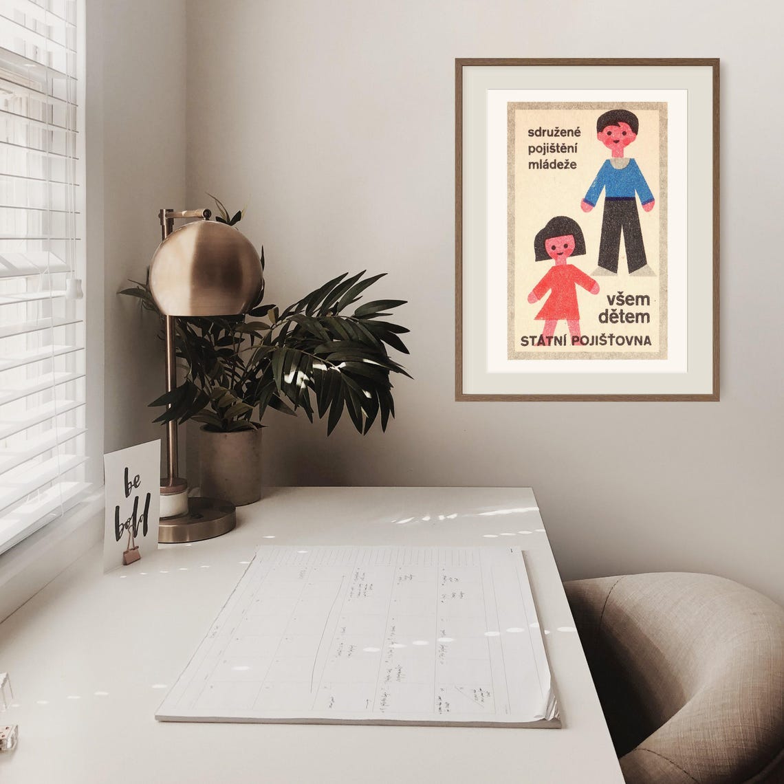 Youth Insurance for All Children Czech State Insurance Poster - Image 2