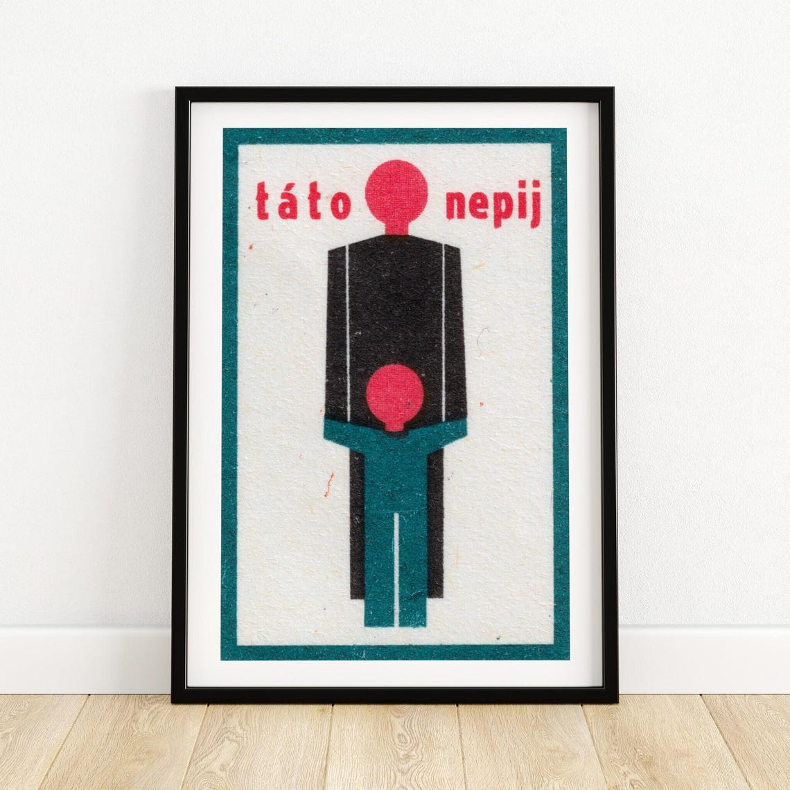 Tato Nepij Dad Do Not Drink Vintage Minimalist Message Art Poster