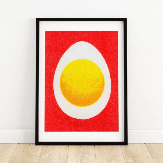 Golden Egg Matchbox Vintage Poster Print