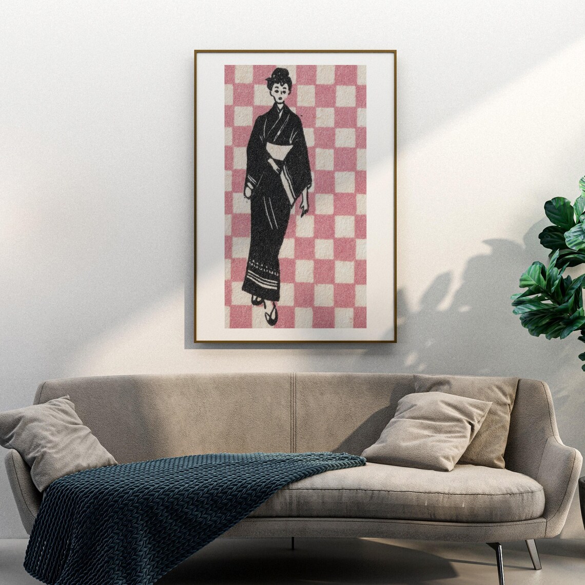 Black Geisha Matchbox Aesthetic Vintage Art Print - Image 3