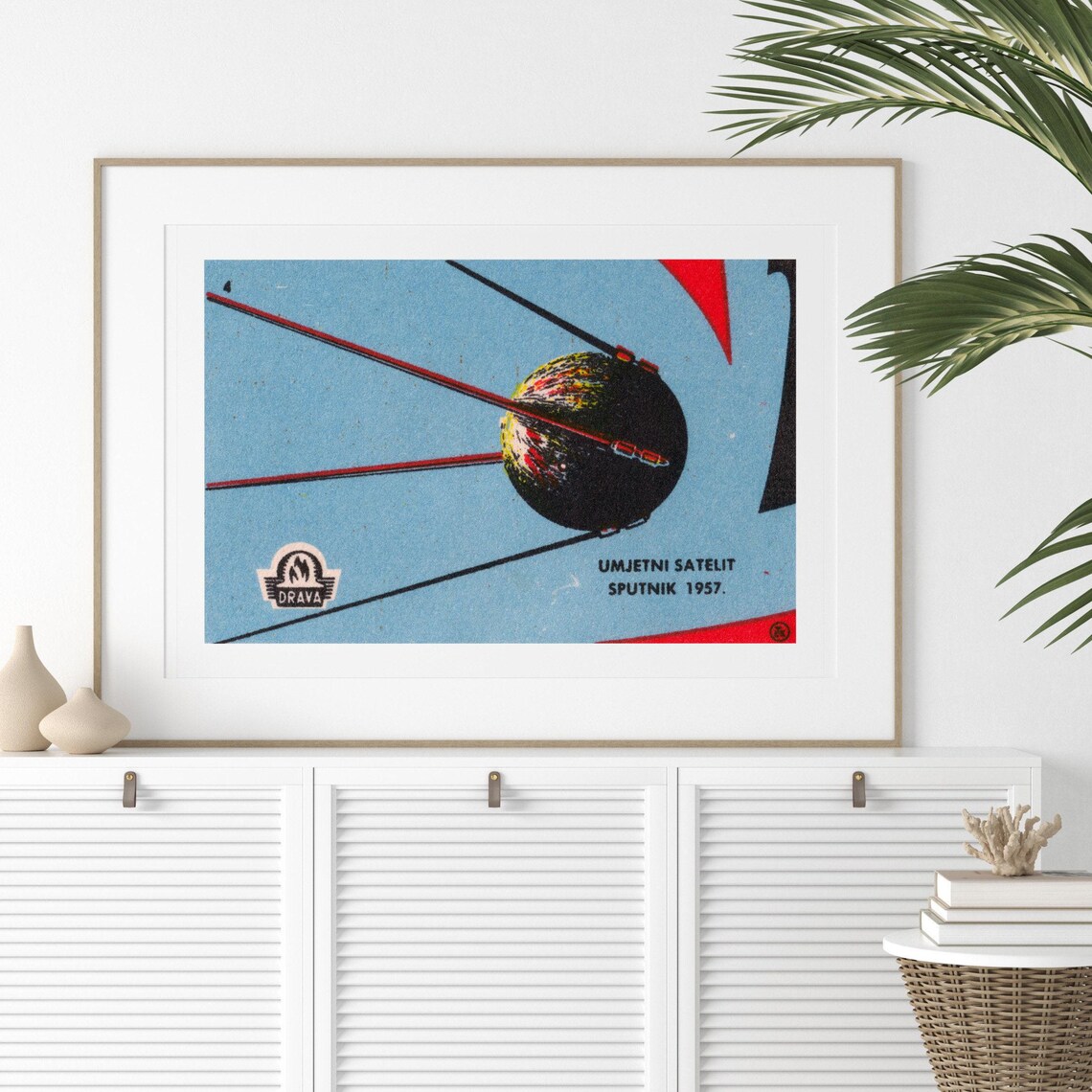Sputnik Satellite Vintage Yugoslavia Poster Print - Image 2