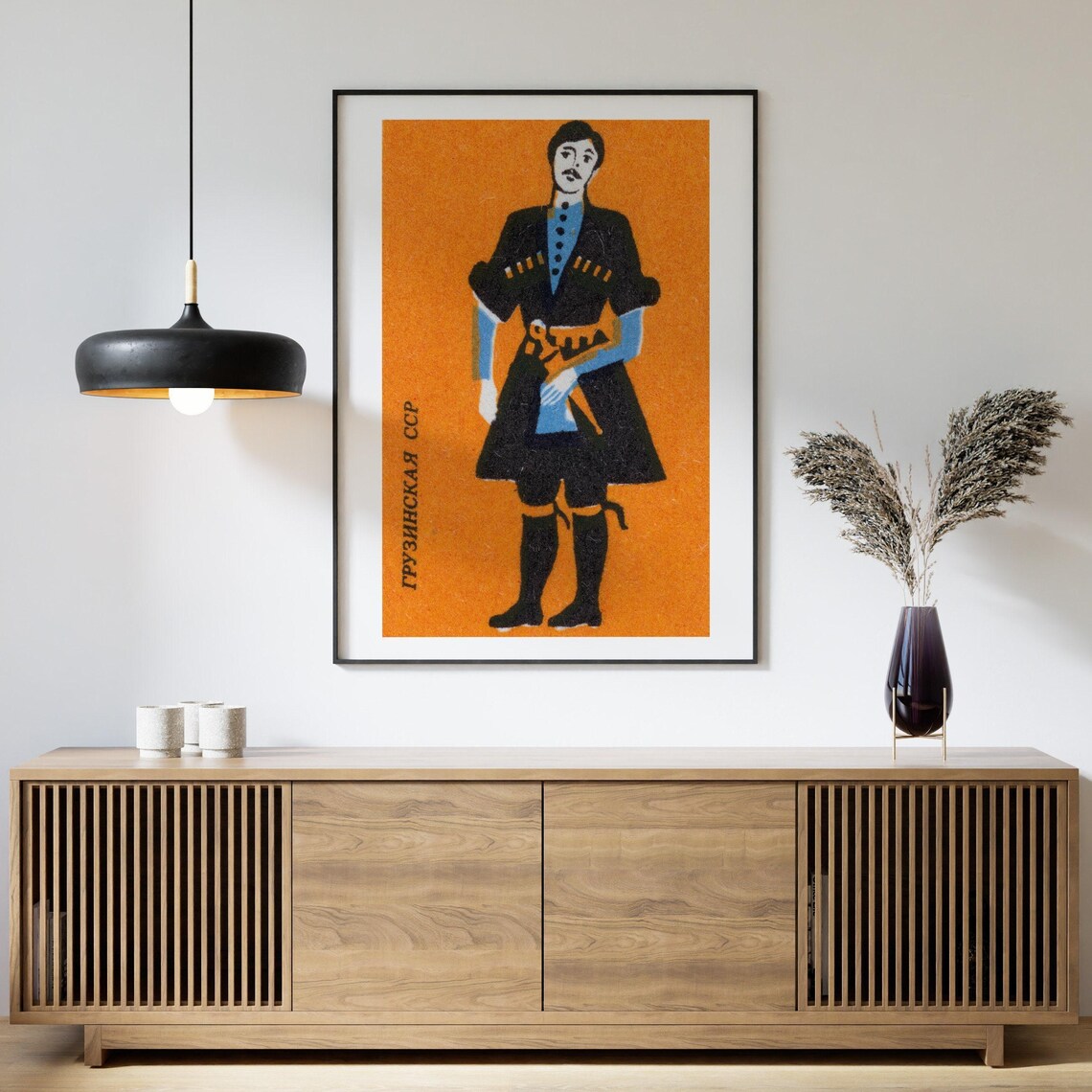 Georgian Man Matchbox Aesthetic Vintage Poster Print - Image 4