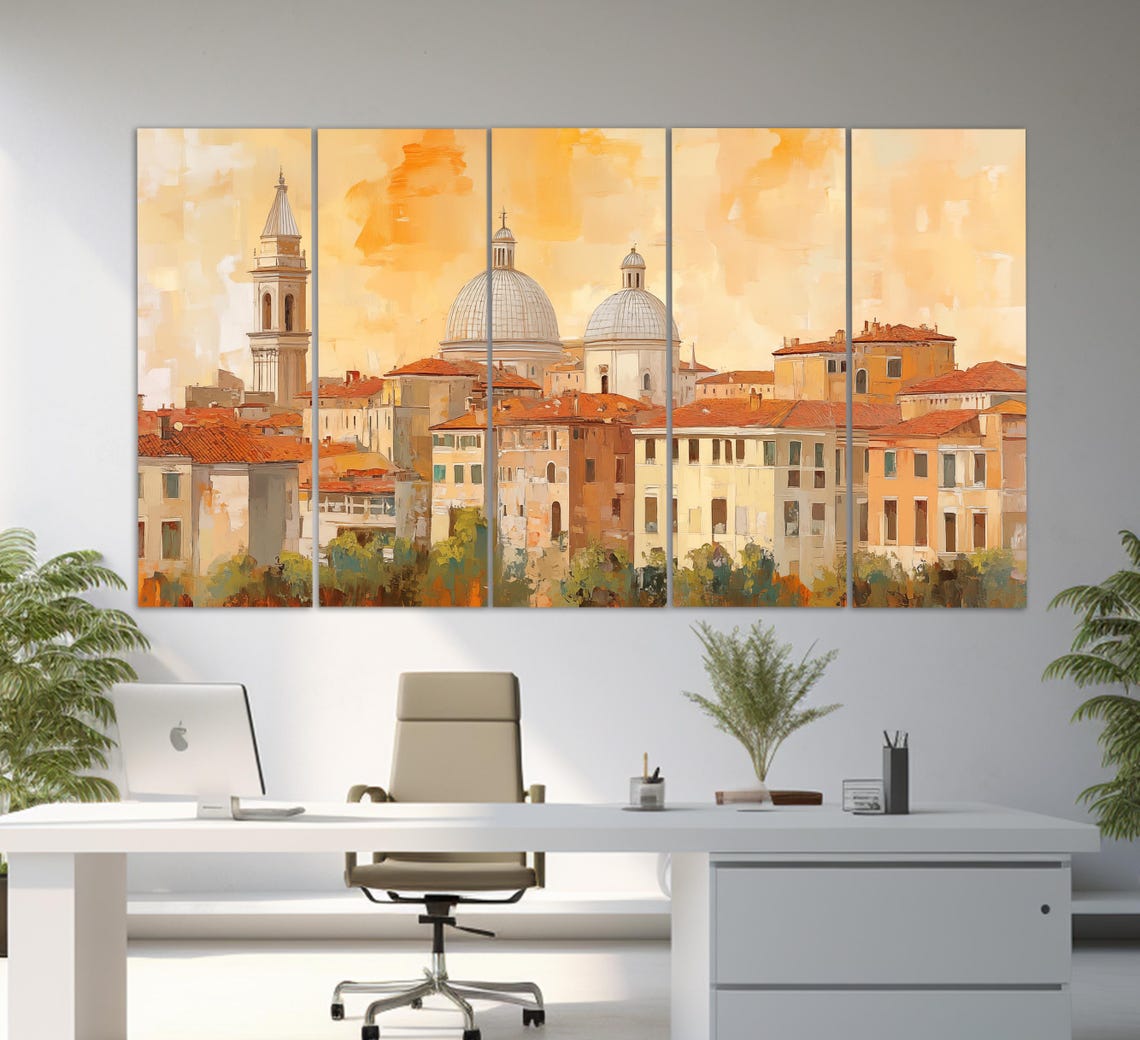 Retro Style Padua Print Padua Painting Abstract Padua Wall Art Italy Painting Italy Art Padua Skyline Padua Poster - Image 2