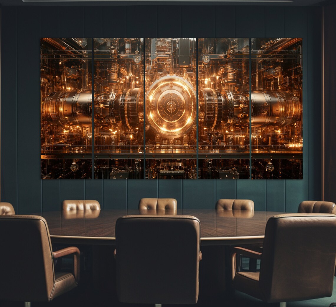 Industrial Nuclear Physics Art Print, Abstract - Image 3
