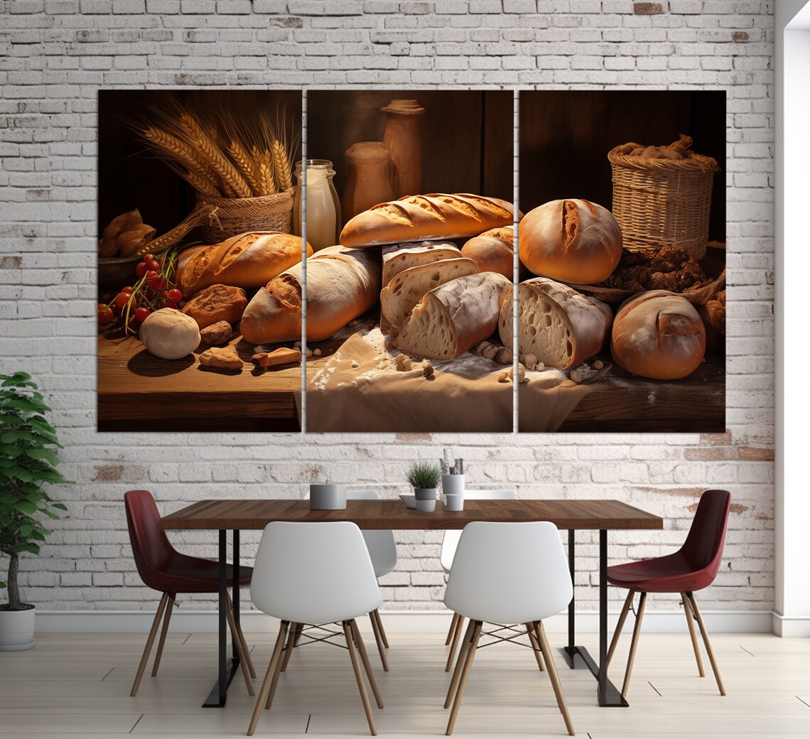 Bread Baking Art Print, Kitchen Wall Decor Gift - Image 3