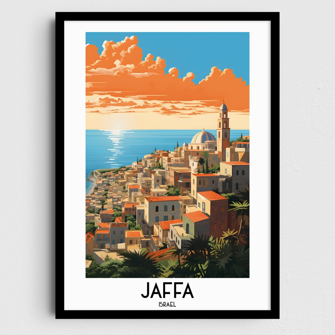 Jaffa Israel Historic Old City Mediterranean Coast Scenery Poster