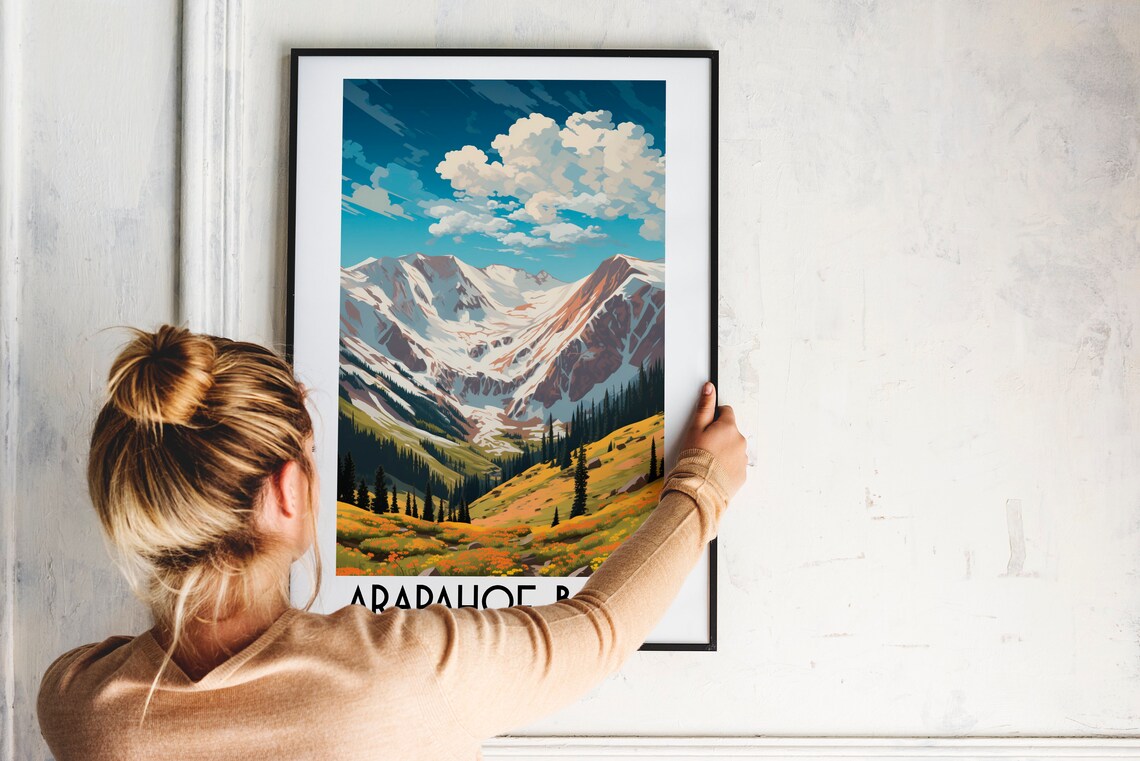 Arapahoe Basin Travel Poster, Colorado Painting - Image 2