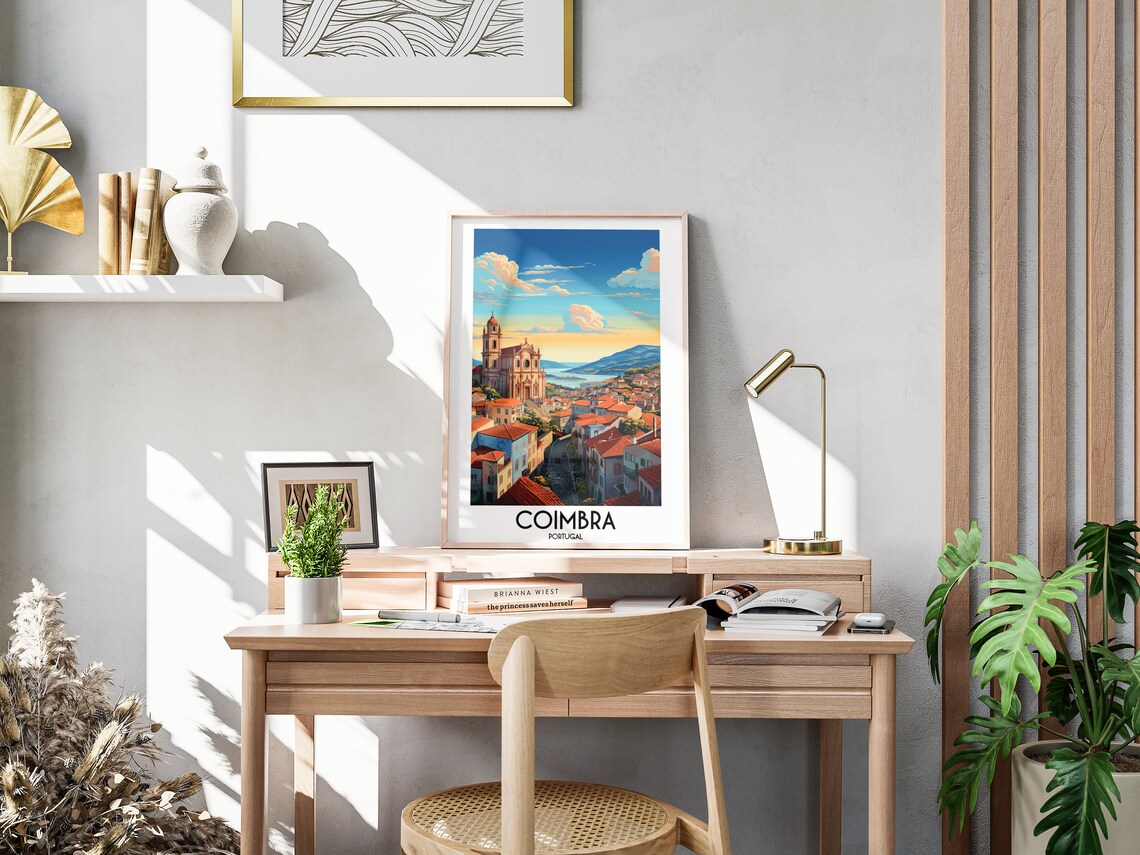 Coimbra Travel Poster, Portugal Home Decor Print - Image 3