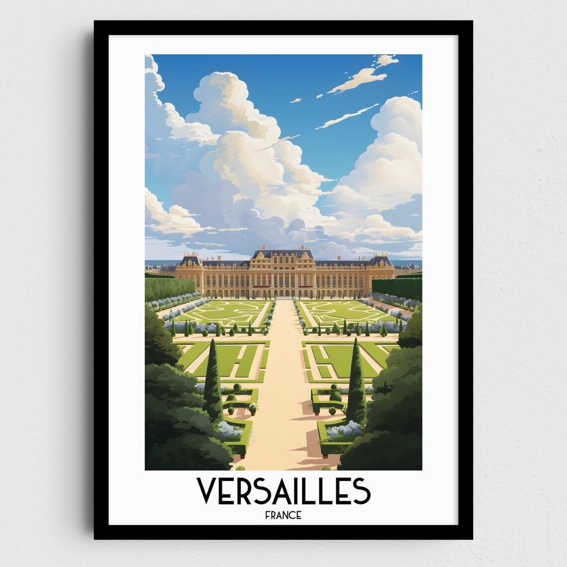 Versailles Travel Poster, France Wall Art Print