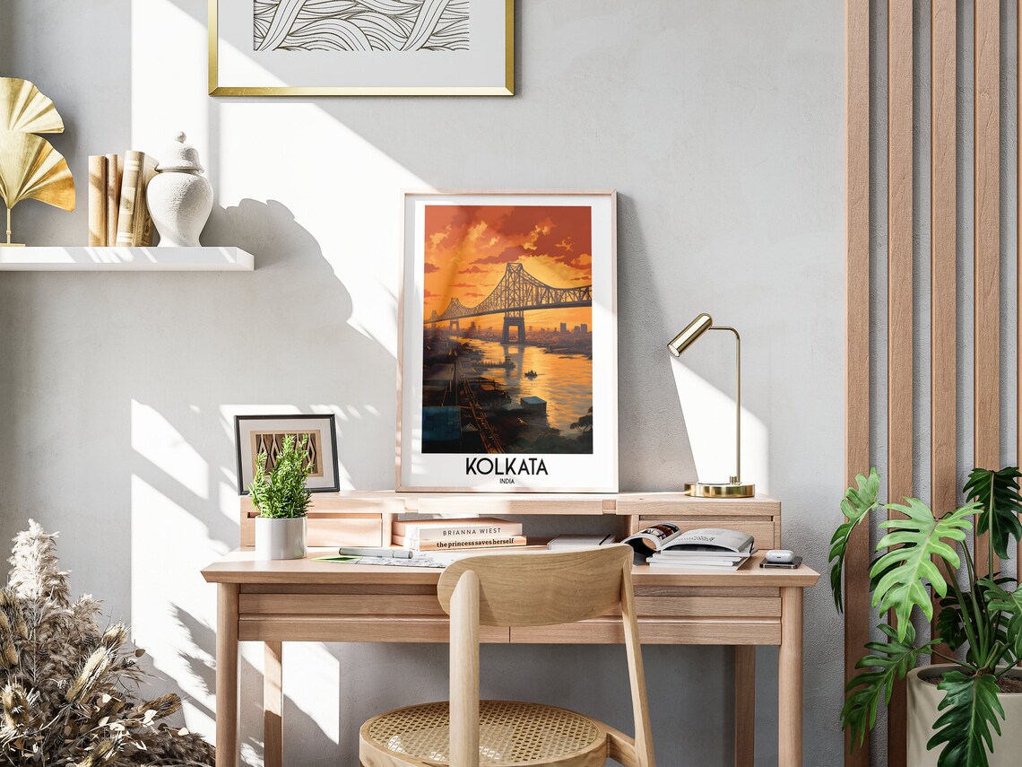 Kolkata Travel Poster, India Home Decor Print - Image 3