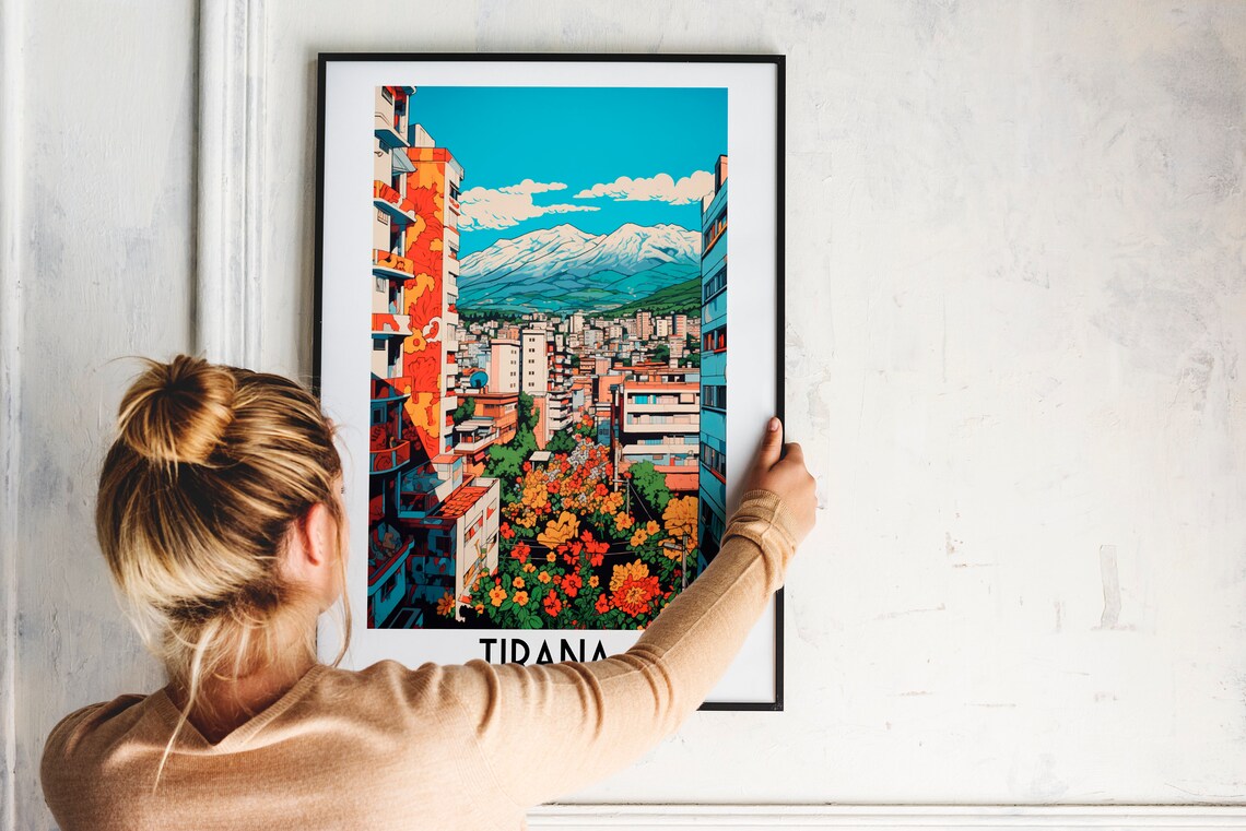 Tirana Travel Poster, Albania Wall Art Print - Image 2