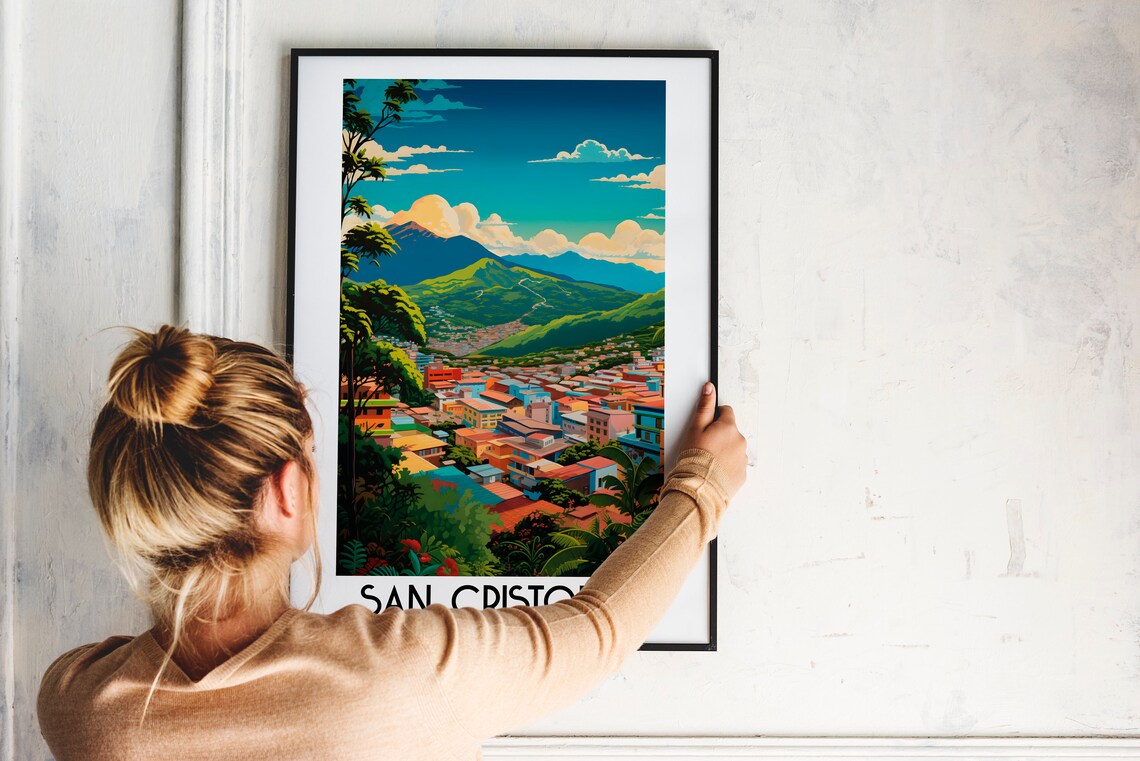 San Cristobal Travel Poster, Venezuela Home Decor - Image 2