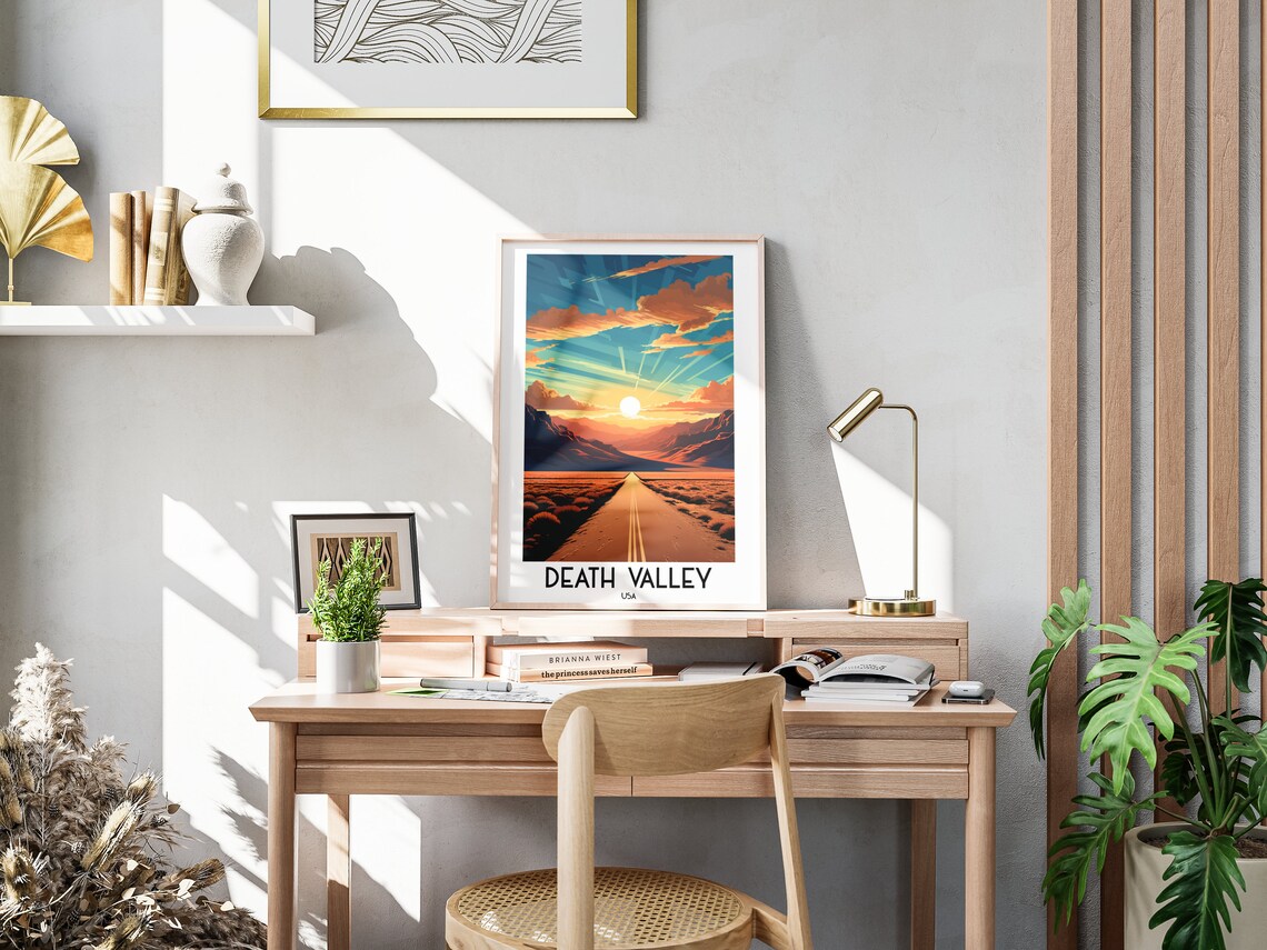 Death Valley Travel Poster, California Wall Art - Image 3