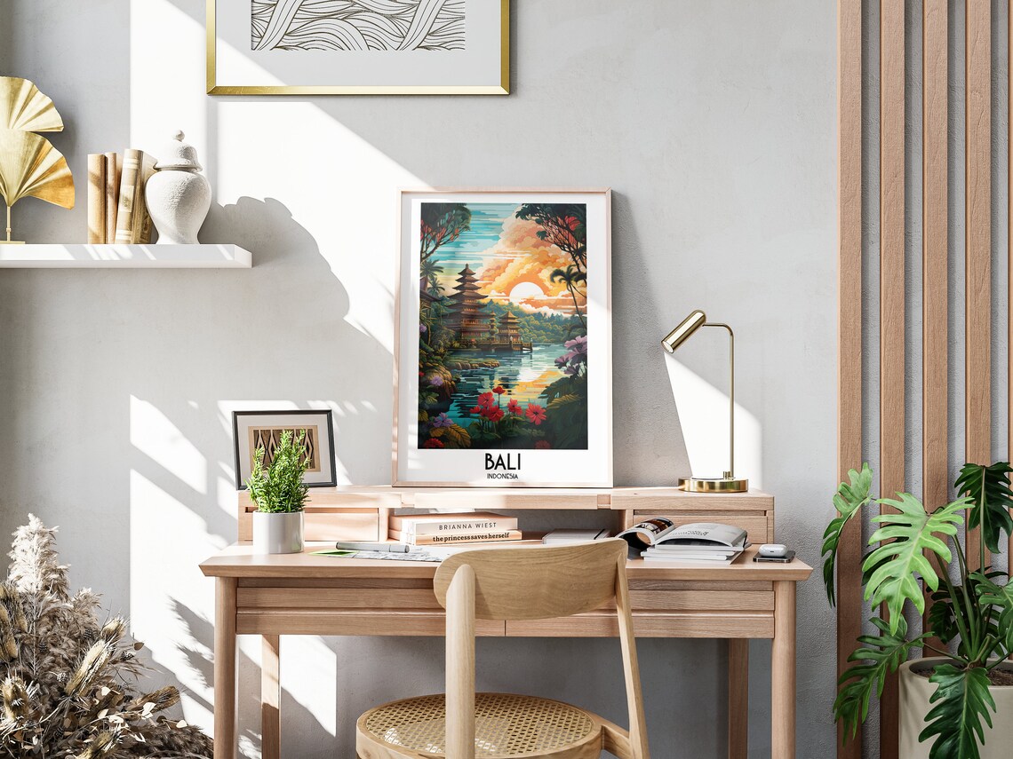 Bali Travel Poster, Indonesia Home Decor Print - Image 3