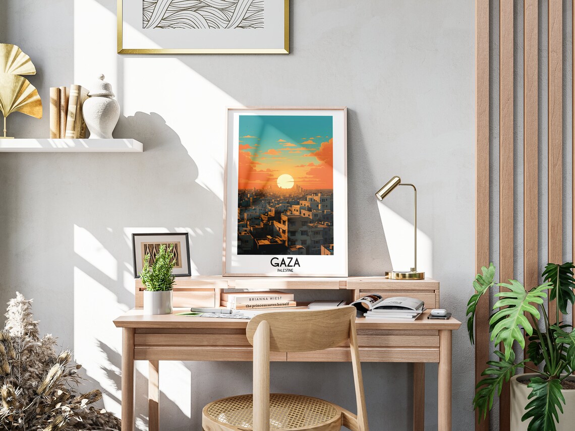 Gaza Travel Poster, Middle East Home Decor - Image 3
