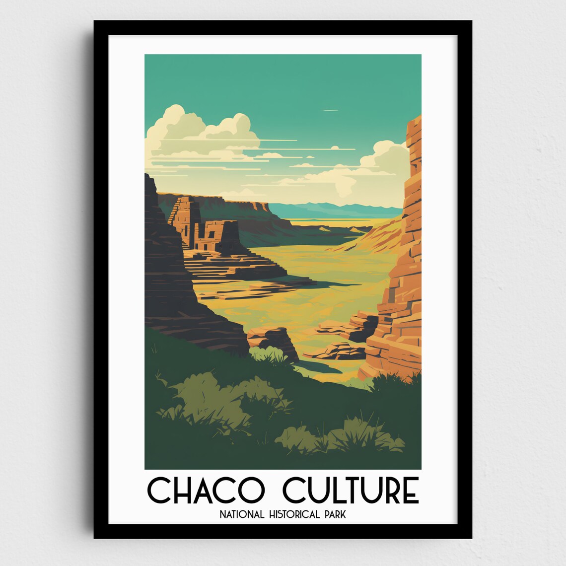 Chaco Culture National Historical Park Travel Poster