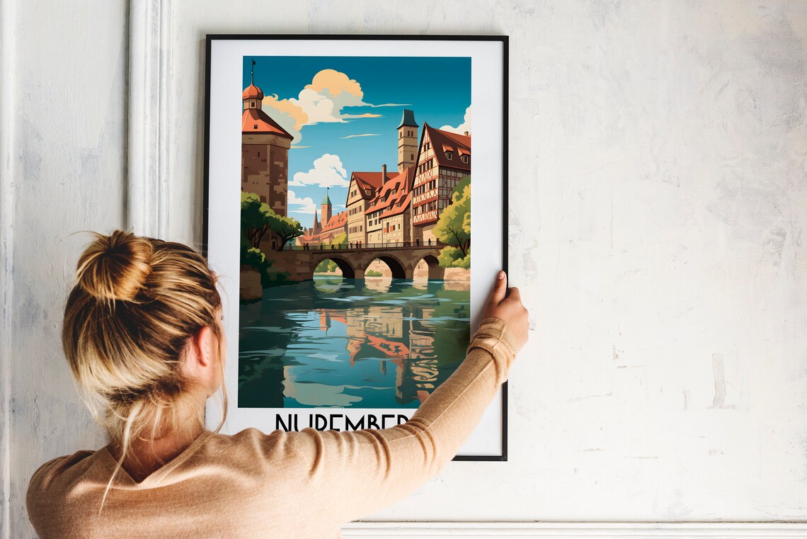 Nuremberg Travel Poster, Germany Europe Wall Art - Image 2