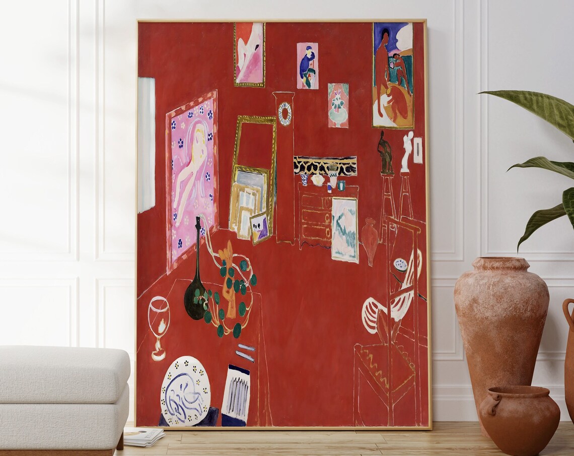 Matisse's The Red Studio, Vintage Electric Poster