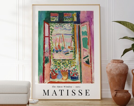 Henri Matisse The Open Window 1905 Fauvist Window Seascape Art Poster