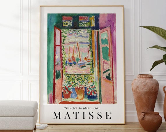 Henri Matisse The Open Window Print Modern Home Decor Bedroom Hanging Living Room Wall Art Decor Beautiful Landscape Housewarming Gift