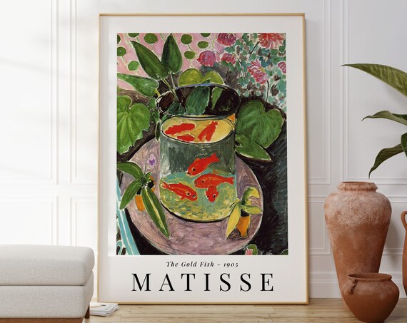 Henri Matisse The Gold Fish 1905 Red Goldfish Bowl Fauvist Still Life Poster